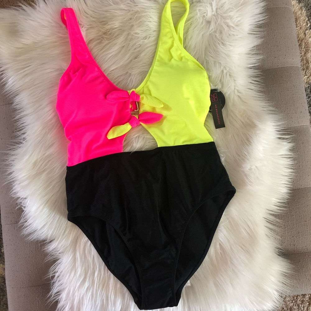 NEW Neon fashion one piece swimsuit